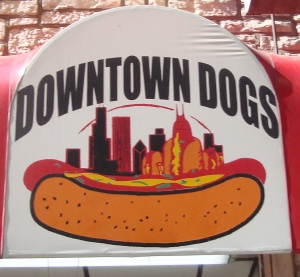 DownTown Dogs sign